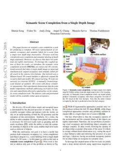 Semantic Scene Completion from a Single Depth Image