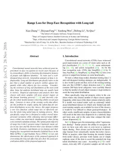 Range Loss for Deep Face Recognition with Long-tail