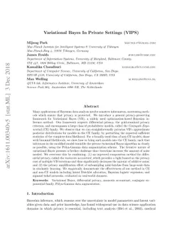 Variational Bayes In Private Settings (VIPS)