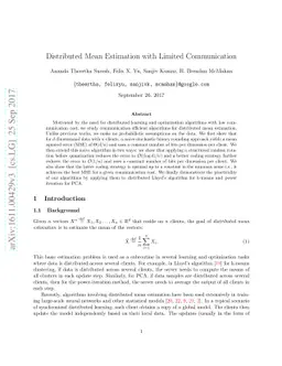 Distributed Mean Estimation with Limited Communication