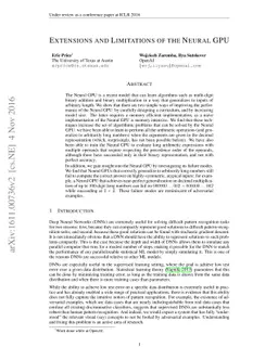 Extensions and Limitations of the Neural GPU