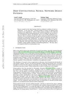 Deep Convolutional Neural Network Design Patterns