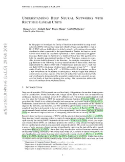 Understanding Deep Neural Networks with Rectified Linear Units