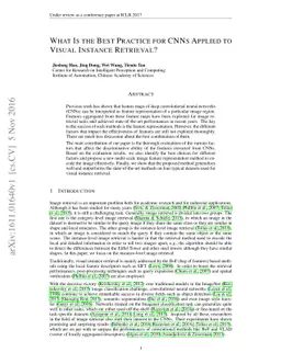 What Is the Best Practice for CNNs Applied to Visual Instance Retrieval?