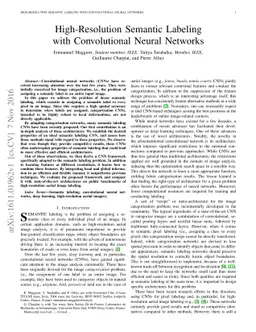 High-Resolution Semantic Labeling with Convolutional Neural Networks