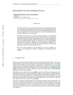 Gradients of Counterfactuals