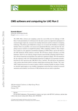 CMS software and computing for LHC Run 2
