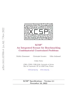 XCSP3: An Integrated Format for Benchmarking Combinatorial Constrained
  Problems