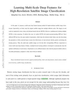 Learning Multi-Scale Deep Features for High-Resolution Satellite Image
  Classification