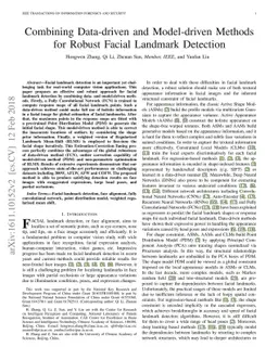 Combining Data-driven and Model-driven Methods for Robust Facial
  Landmark Detection