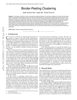 Border-Peeling Clustering