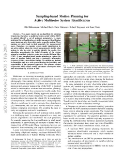 Sampling-based Motion Planning for Active Multirotor System
  Identification