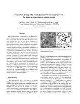 FusionNet: A deep fully residual convolutional neural network for image
  segmentation in connectomics