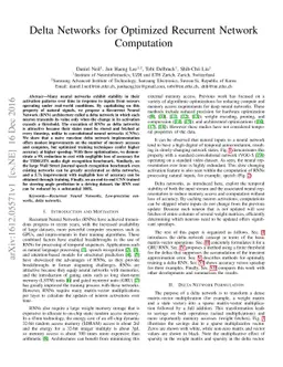 Delta Networks for Optimized Recurrent Network Computation