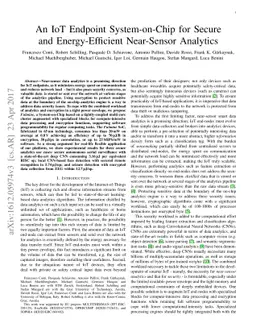 An IoT Endpoint System-on-Chip for Secure and Energy-Efficient
  Near-Sensor Analytics