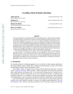 Corralling a Band of Bandit Algorithms