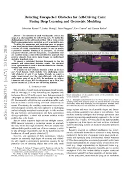 Detecting Unexpected Obstacles for Self-Driving Cars: Fusing Deep
  Learning and Geometric Modeling