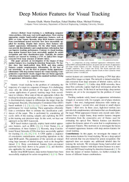 Deep Motion Features for Visual Tracking