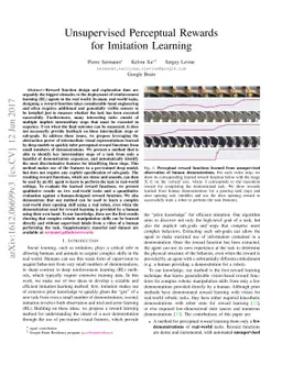 Unsupervised Perceptual Rewards for Imitation Learning
