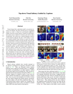Top-down Visual Saliency Guided by Captions