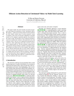 Efficient Action Detection in Untrimmed Videos via Multi-Task Learning