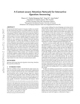 A Context-aware Attention Network for Interactive Question Answering