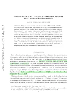 A simple method to construct confidence bands in functional linear
  regression