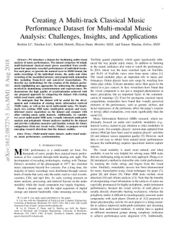 Creating A Multi-track Classical Musical Performance Dataset for
  Multimodal Music Analysis: Challenges, Insights, and Applications