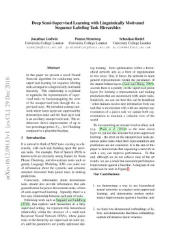 Deep Semi-Supervised Learning with Linguistically Motivated Sequence
  Labeling Task Hierarchies
