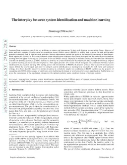 The interplay between system identification and machine learning