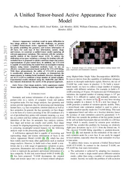 A Unified Tensor-based Active Appearance Face Model