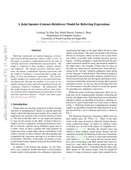 A Joint Speaker-Listener-Reinforcer Model for Referring Expressions
