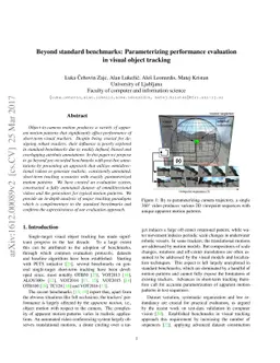 Beyond standard benchmarks: Parameterizing performance evaluation in
  visual object tracking