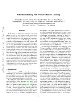 Video Scene Parsing with Predictive Feature Learning