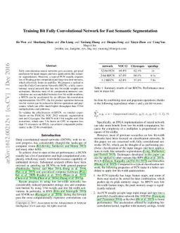Training Bit Fully Convolutional Network for Fast Semantic Segmentation
