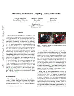 3D Bounding Box Estimation Using Deep Learning and Geometry