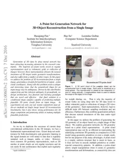 A Point Set Generation Network for 3D Object Reconstruction from a
  Single Image