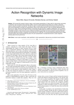 Action Recognition with Dynamic Image Networks