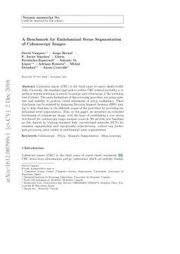 A Benchmark for Endoluminal Scene Segmentation of Colonoscopy Images