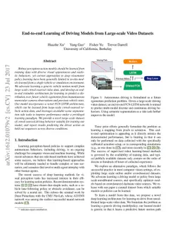 End-to-end Learning of Driving Models from Large-scale Video Datasets