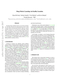 Deep Metric Learning via Facility Location