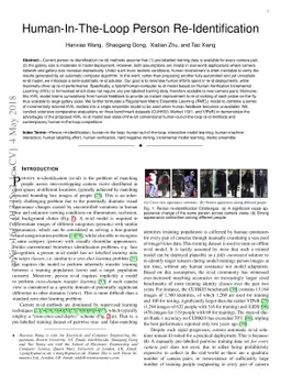 Human-In-The-Loop Person Re-Identification
