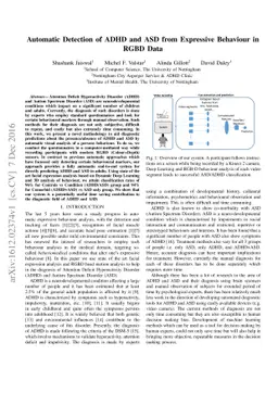 Automatic Detection of ADHD and ASD from Expressive Behaviour in RGBD
  Data