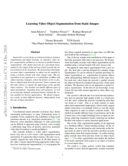 Learning Video Object Segmentation from Static Images