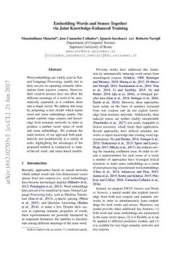 Embedding Words and Senses Together via Joint Knowledge-Enhanced
  Training