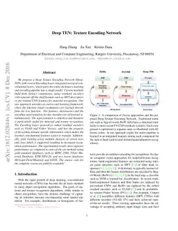 Deep TEN: Texture Encoding Network