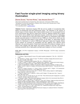 Fast Fourier single-pixel imaging using binary illumination