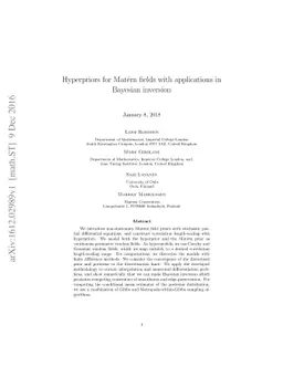 Hyperpriors for Matérn fields with applications in Bayesian inversion
