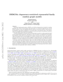 DERGMs: Degeneracy-restricted exponential random graph models