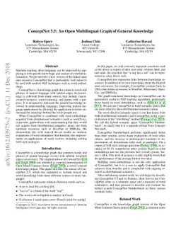 ConceptNet 5.5: An Open Multilingual Graph of General Knowledge